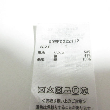 ミラオーウェン リネンブレンドロングスカート