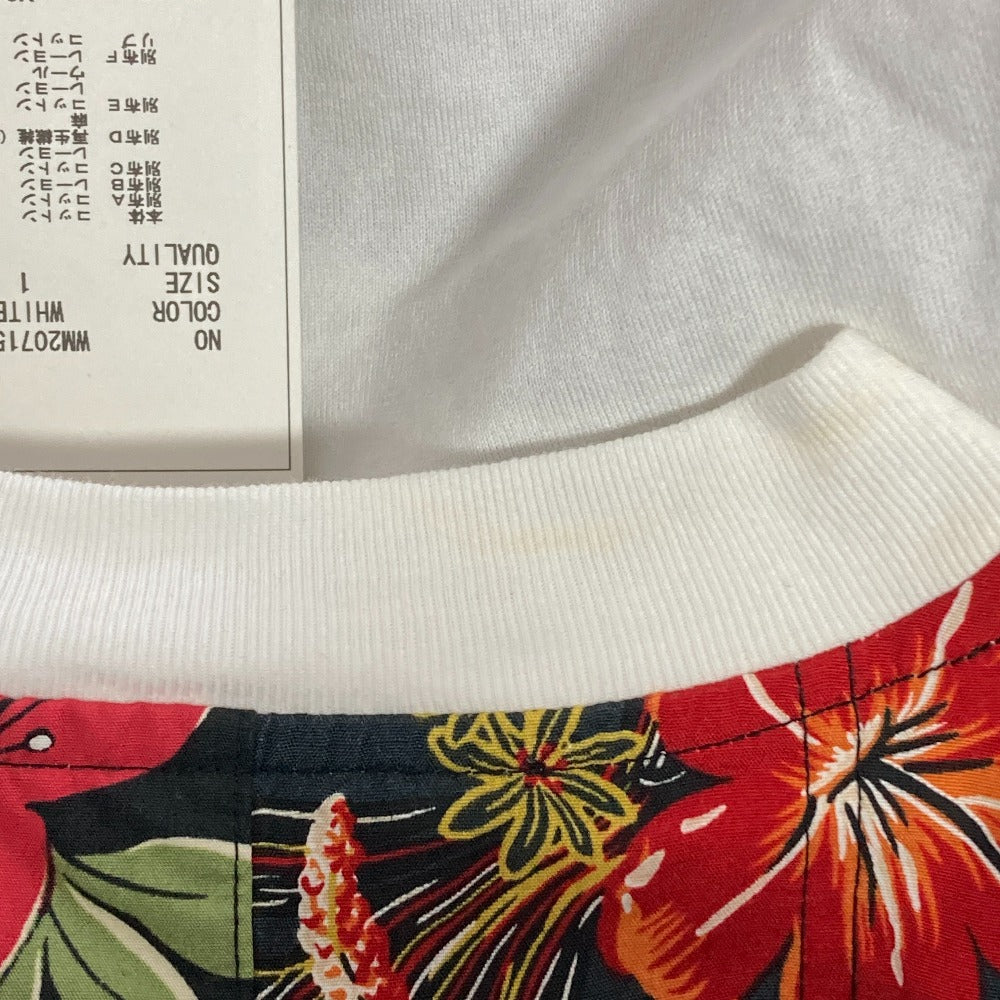 ホワイトマウンテニアリング フラワープリントパッチワークTシャツ