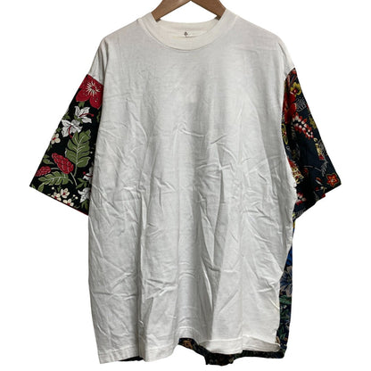 ホワイトマウンテニアリング フラワープリントパッチワークTシャツ