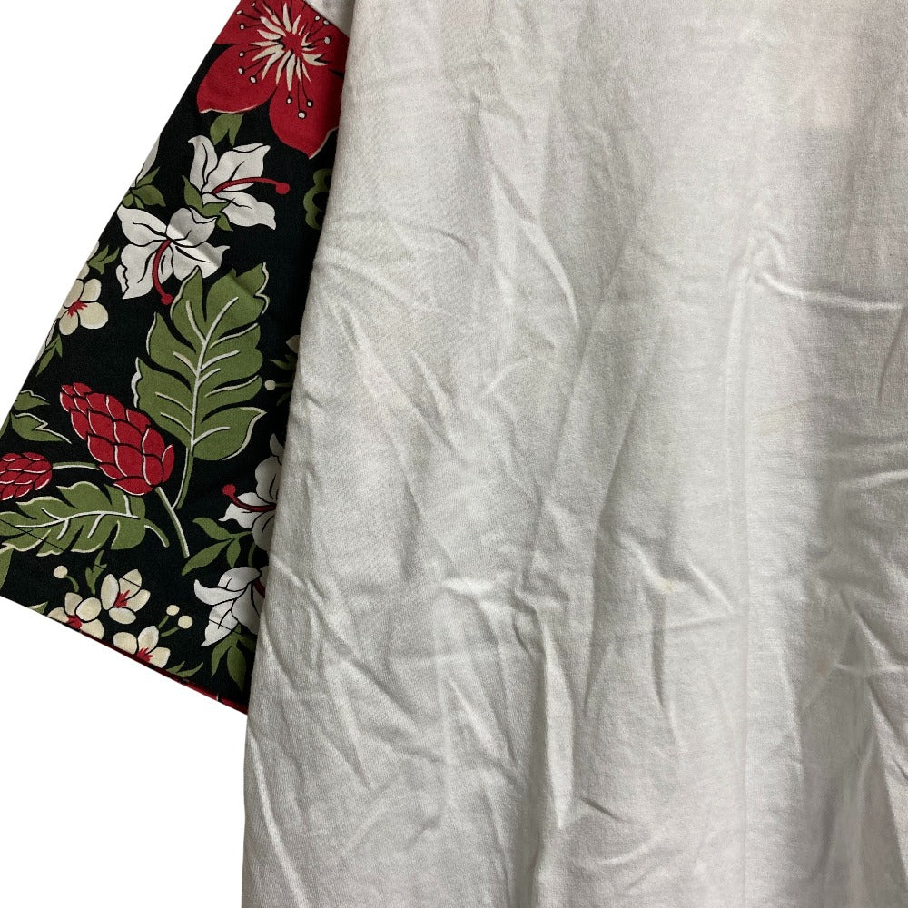 ホワイトマウンテニアリング フラワープリントパッチワークTシャツ