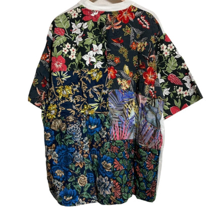 ホワイトマウンテニアリング フラワープリントパッチワークTシャツ