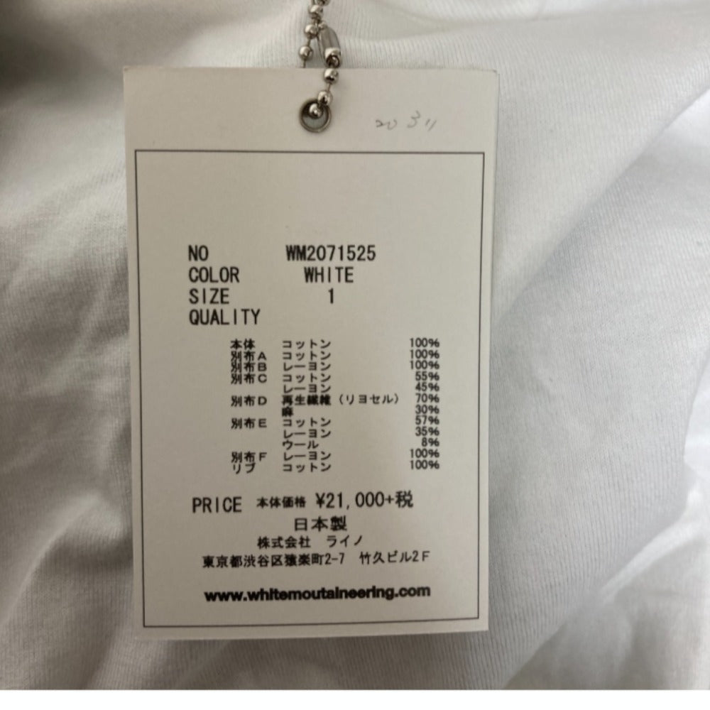 ホワイトマウンテニアリング フラワープリントパッチワークTシャツ