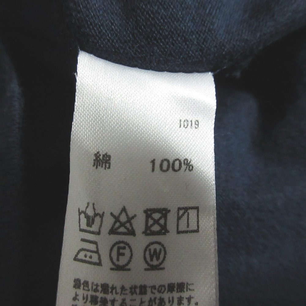 ミズイロインドラウンドヘムコットンTシャツ