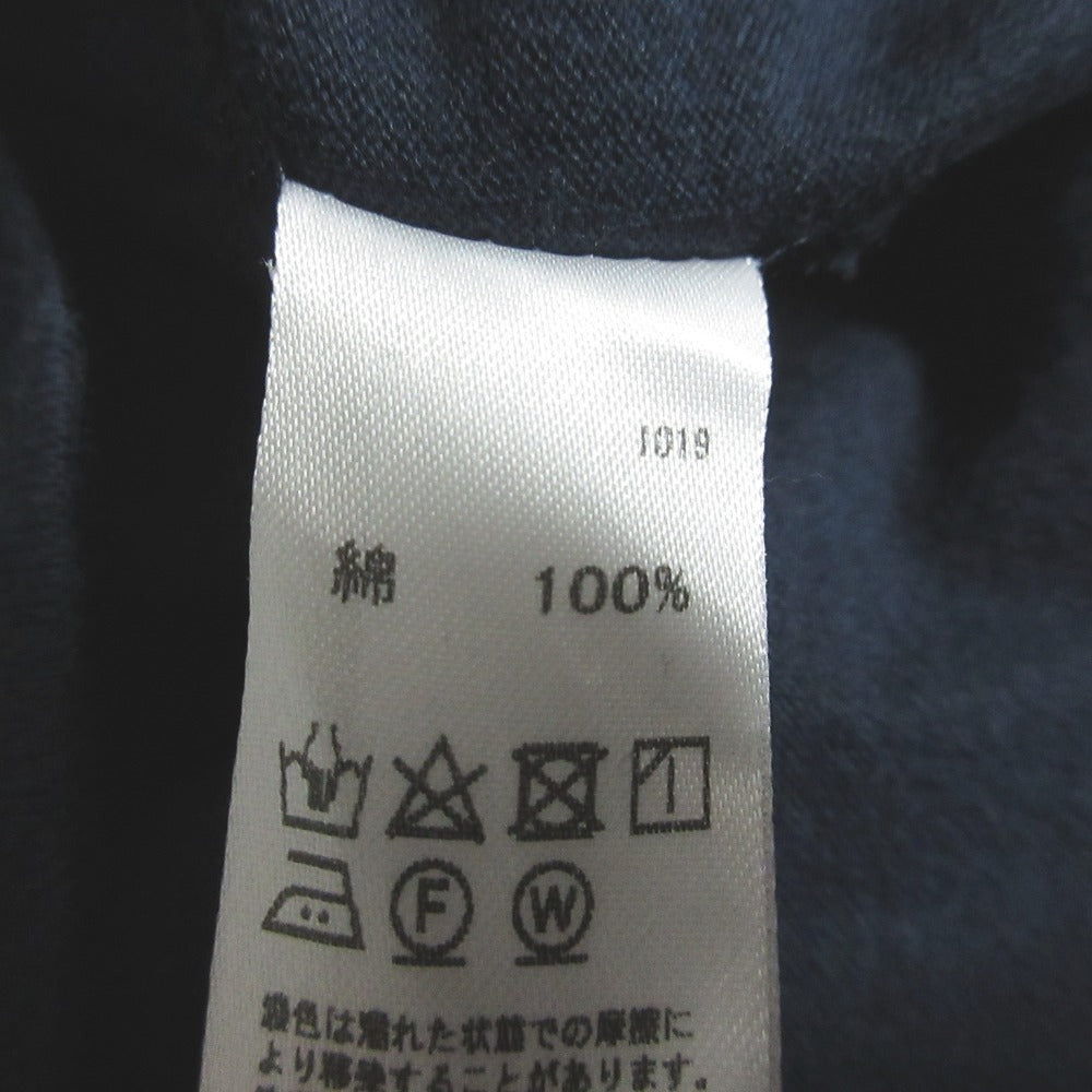 ミズイロインドラウンドヘムコットンTシャツ