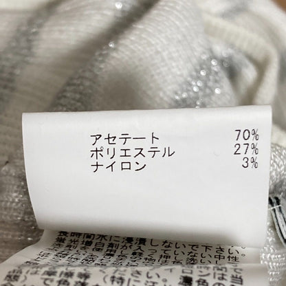 アナイ ラメリブノースリーブニット