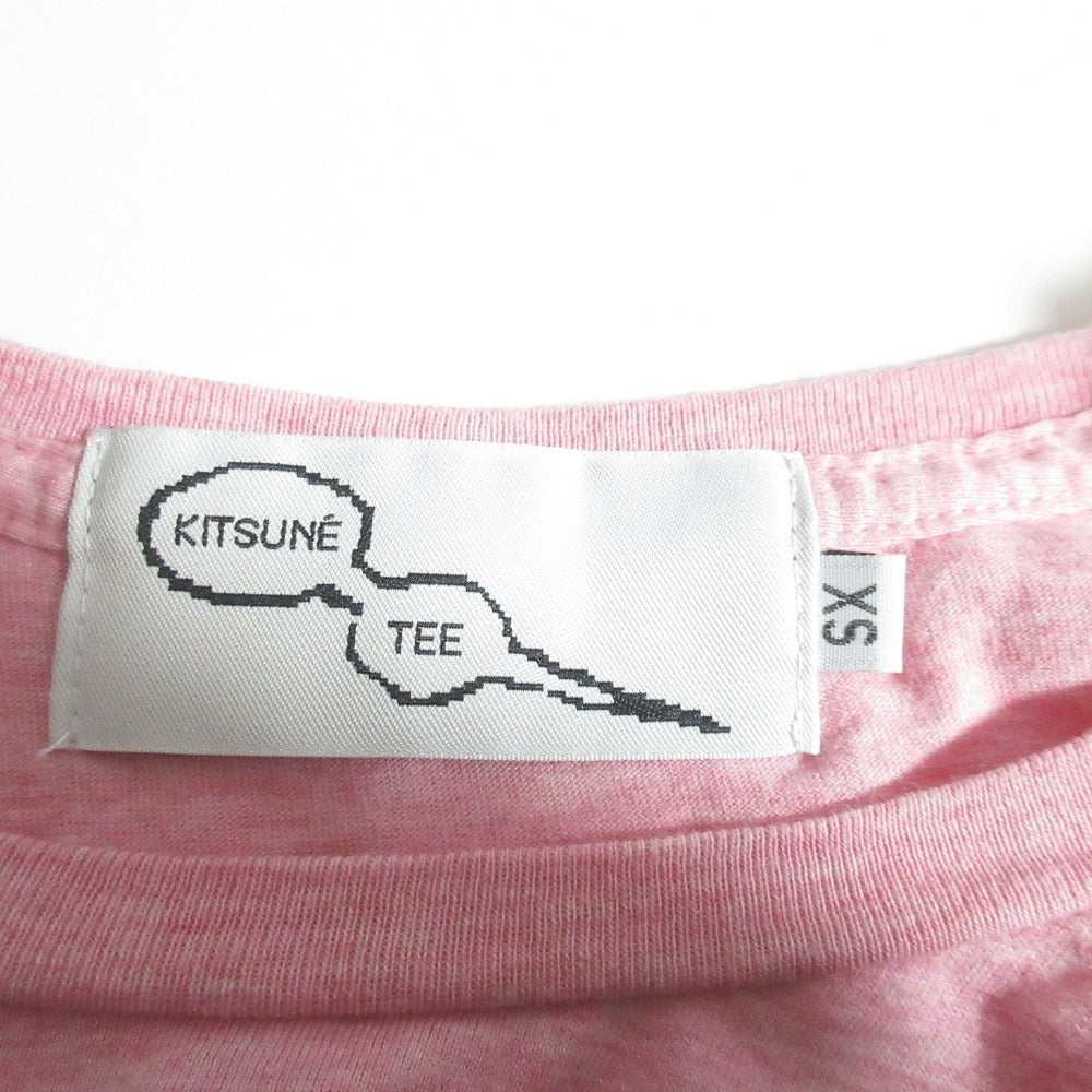 メゾンキツネ プリントコットンTシャツ