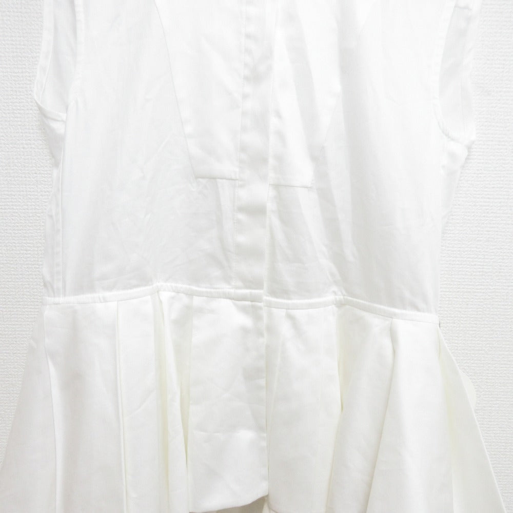 cygne ペプラムノースリーブシャツ