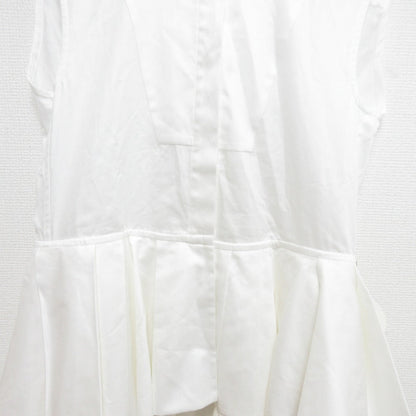 cygne ペプラムノースリーブシャツ