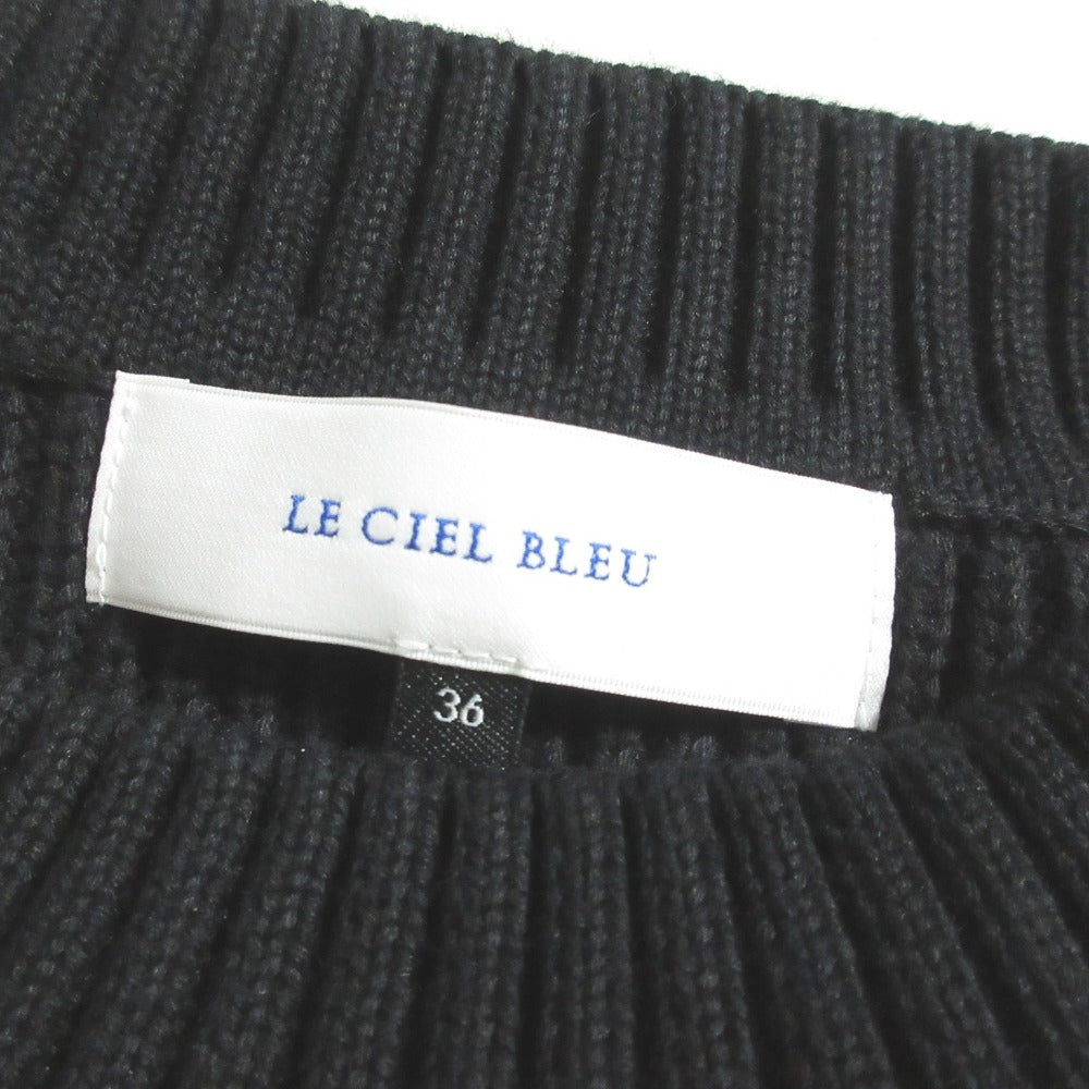 ルシェルブルー リボンリブニット