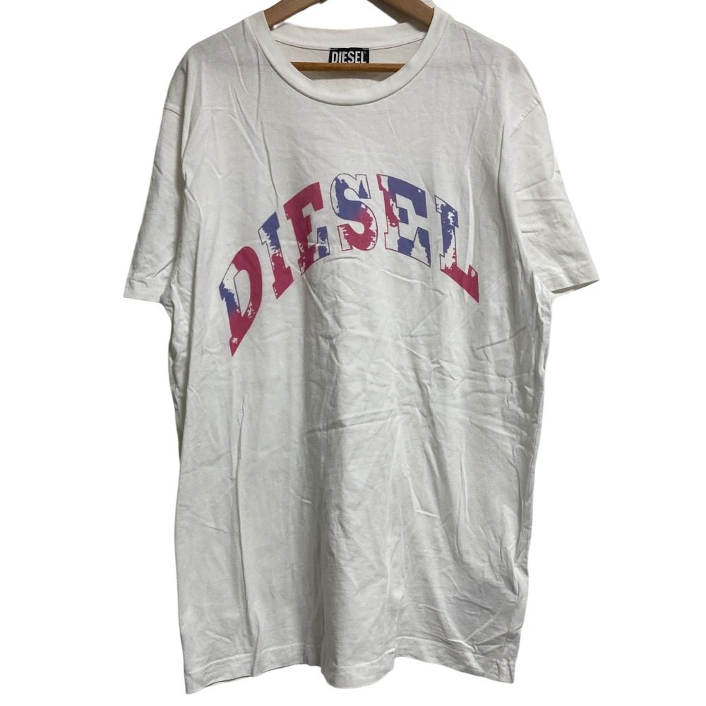 ディーゼル ロゴプリント コットンTシャツ