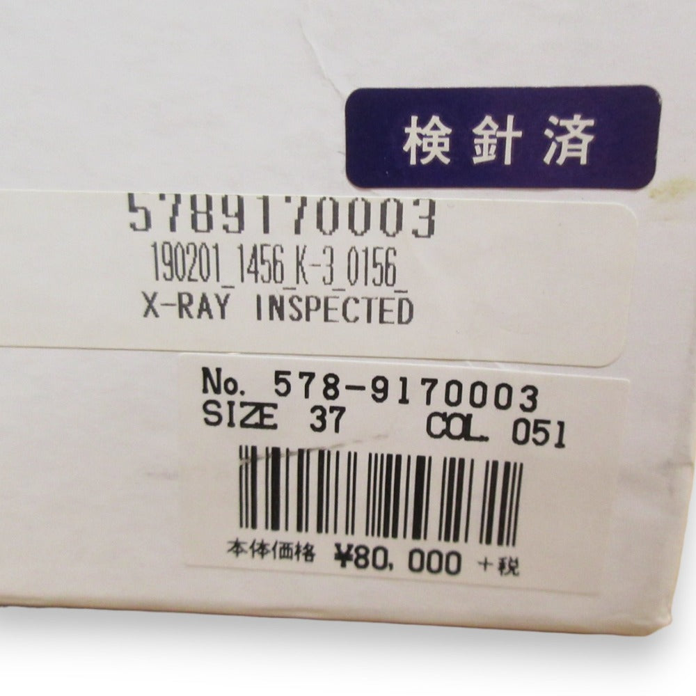 マーガレットハウエル レザー メッシュ フラットサンダル