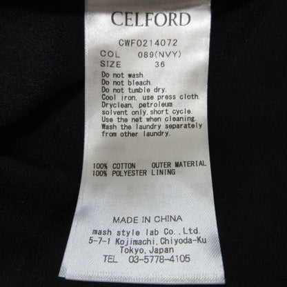CELFORD フレア カラー ドレス