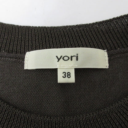 yori ハイゲージニットノースリーブトップス