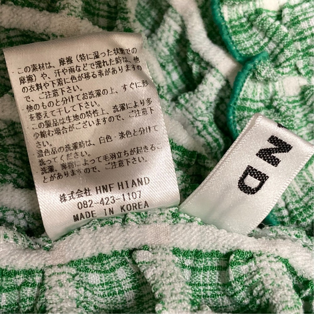 ハイアンド Check melonビッグカラーブラウス