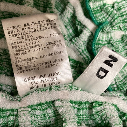 ハイアンド Check melonビッグカラーブラウス