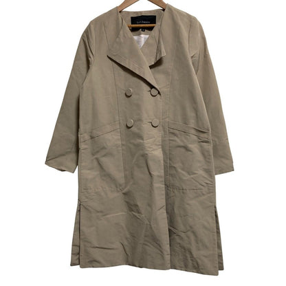 タラジャーモン ダブルブレストノーカラーコート
