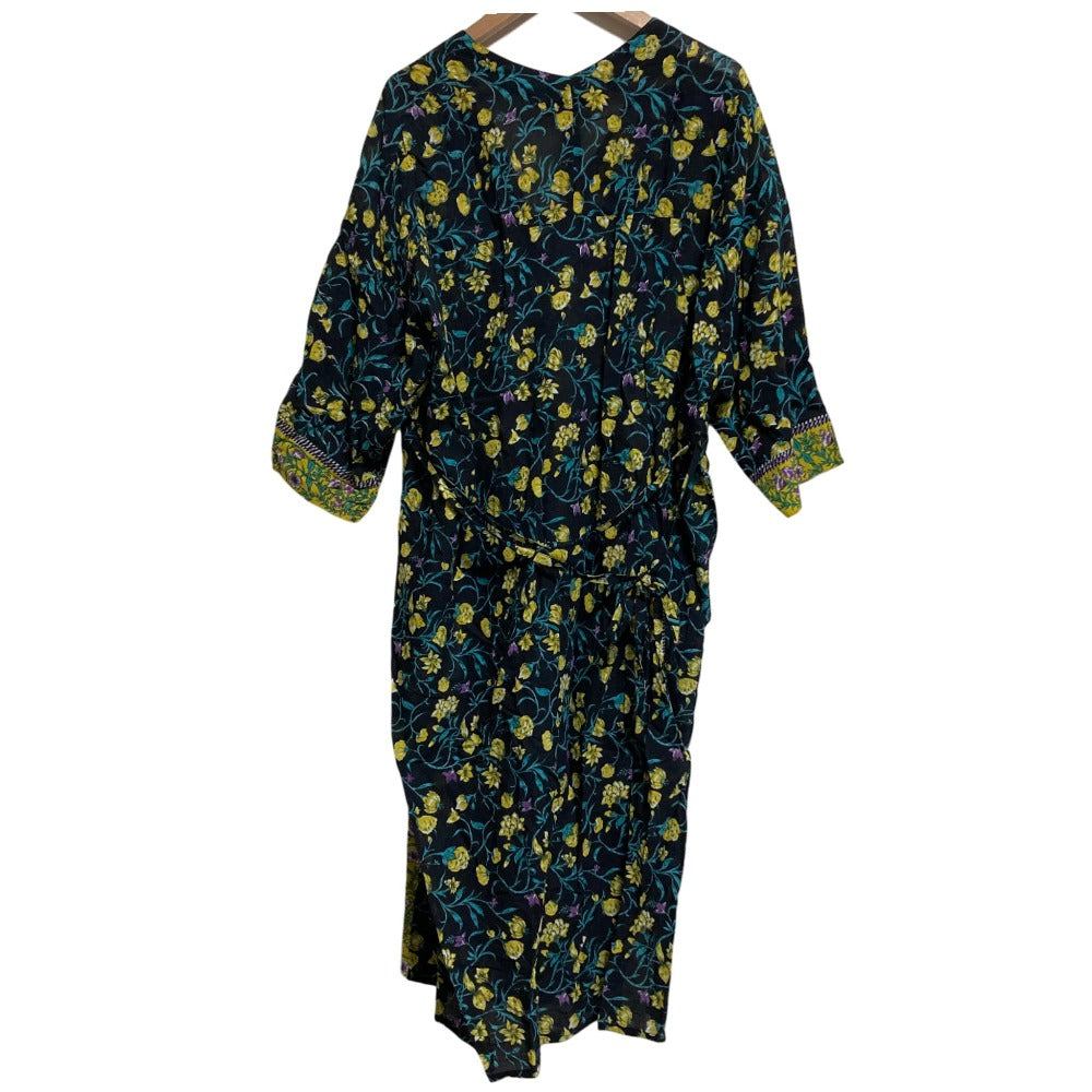 ノンブルアンペール 花柄シアーロングシャツ