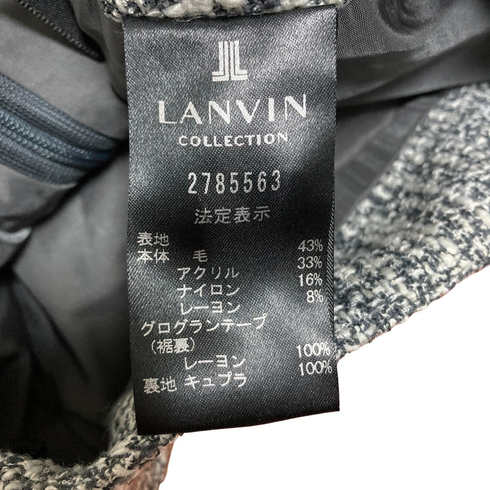 ランバンコレクション ツイードスカート