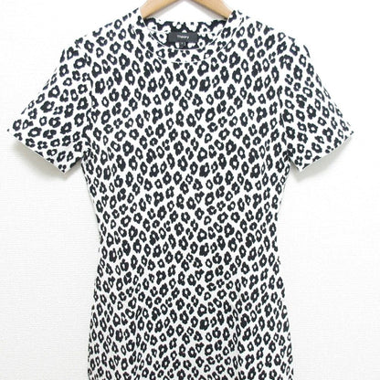 セオリー グロスド レオパード Tシャツ ニット ドレス