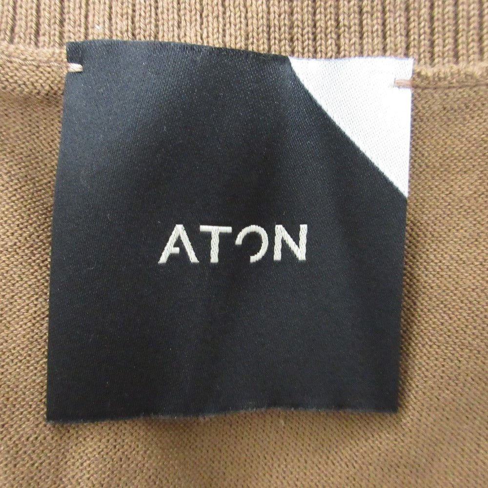 ATON SUVIN コットン オーバーサイズ ドレス