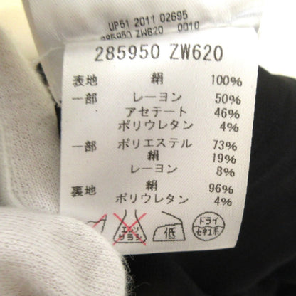 グッチ アシンメトリー プリーツ 100% シルク ドレス