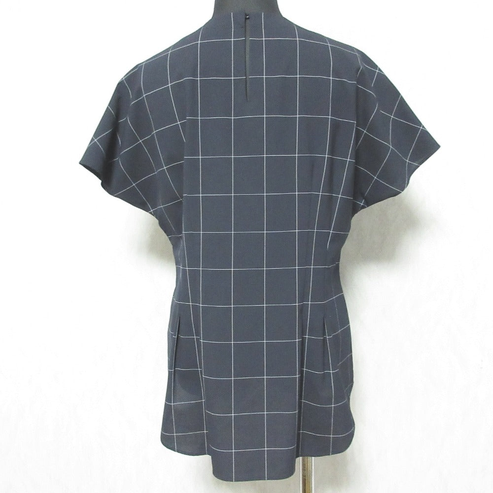 M・fil ×EFFE BEAMS チェックフレンチスリーブブラウス