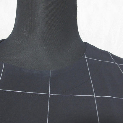 M・fil ×EFFE BEAMS チェックフレンチスリーブブラウス