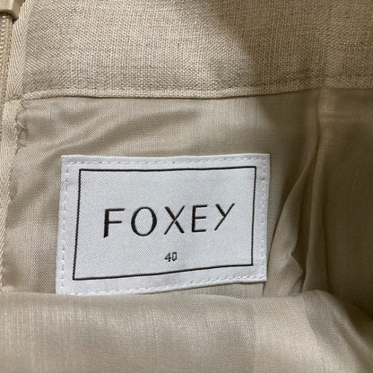 FOXEY シルク リネン スカート
