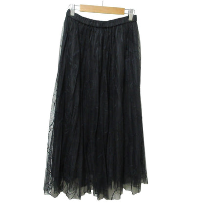 シンプリシテェ オーガンジープリーツロングスカート
