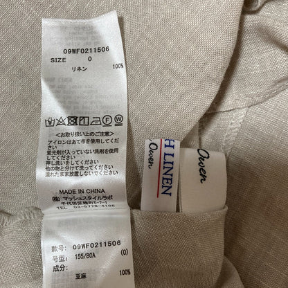 ミラオーウェン フレンチリネンノースリーブワンピース