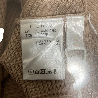 リエンダ アシンメトリーニットトップス