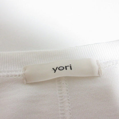 yori ワイド ヘム ギャザー カットソー 長袖 プルオーバー