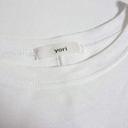 yori ワイド ヘム ギャザー カットソー 長袖 プルオーバー