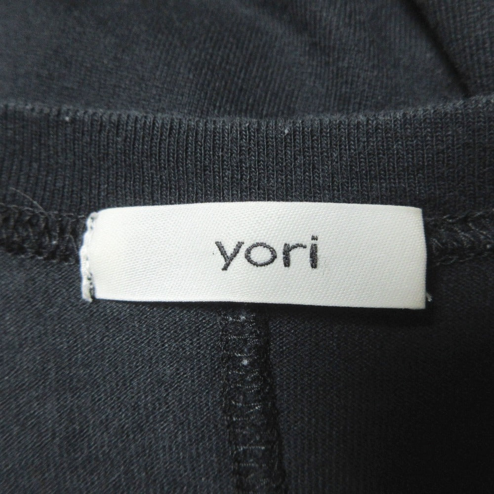 yori ワイド ヘム ギャザー カットソー プルオーバー