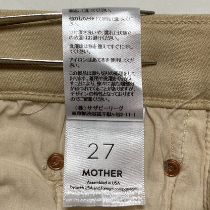 MOTHER THE INSIDER CROP STEP FRAY デニムパンツ