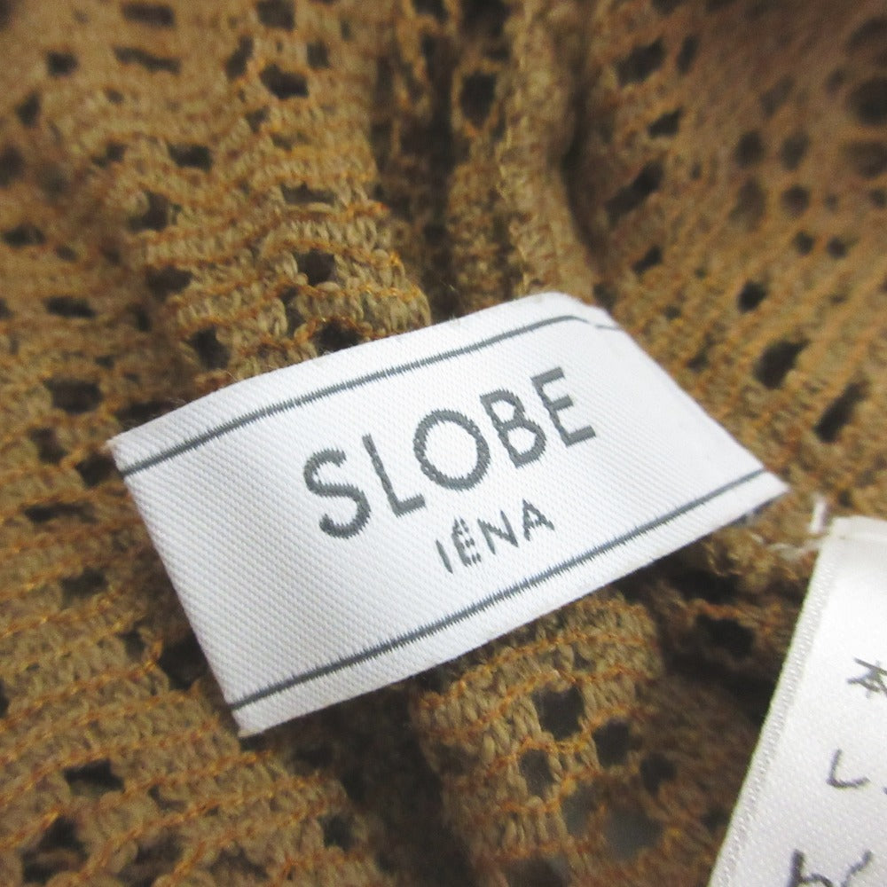 SLOBE IENA コットン レース クルーネック プルオーバー