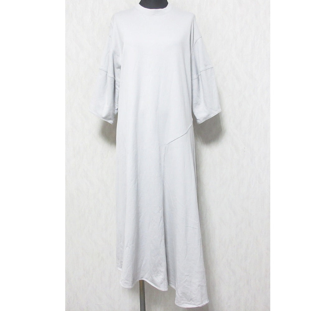 FLORENT コットン アシンメトリー ロング ドレス