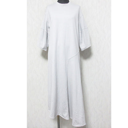 FLORENT コットン アシンメトリー ロング ドレス