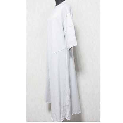 FLORENT コットン アシンメトリー ロング ドレス