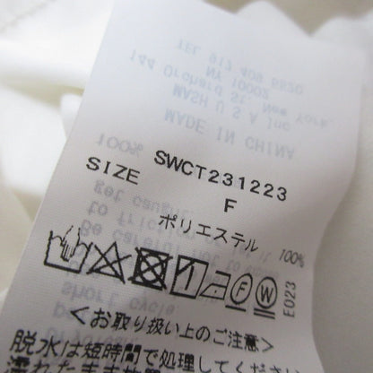 スナイデル ギャザー パフスリーブ レース プルオーバー