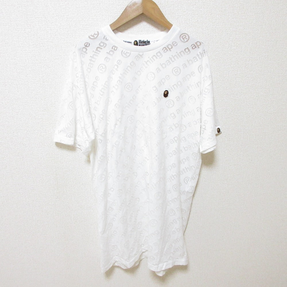 A BATHING APE ロゴジャガードTシャツ
