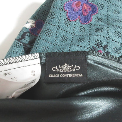GRACE CONTINENTAL レース 刺繍 フレア スカート