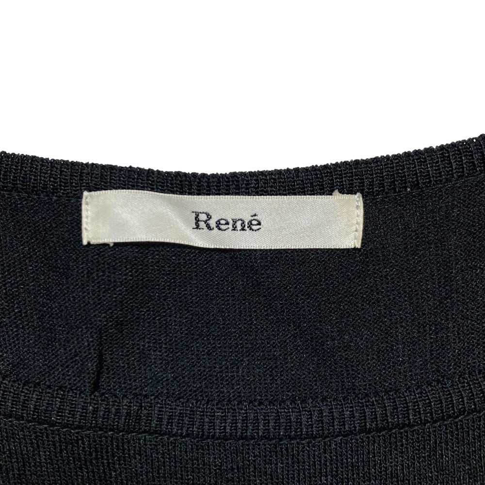 Rene パフスリーブニットワンピース