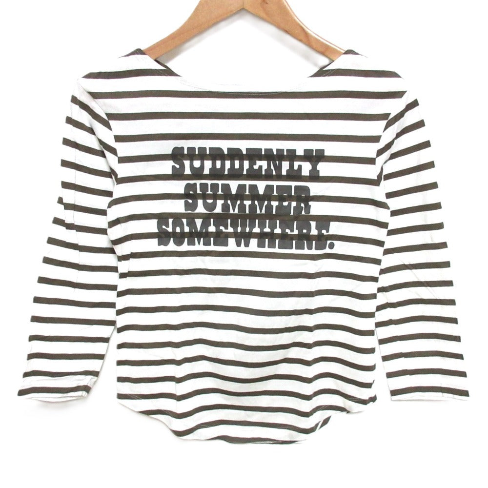 マディソンブルー ボート ネック 3/4 スリーブ Tシャツ