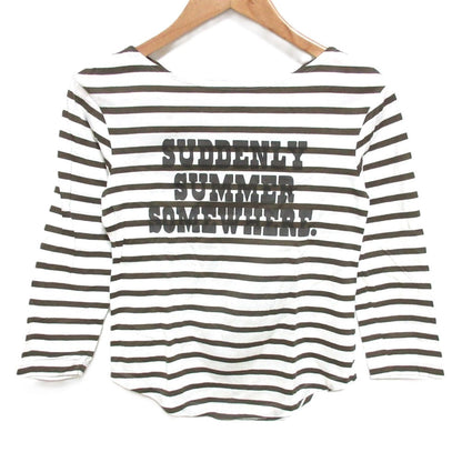 マディソンブルー ボート ネック 3/4 スリーブ Tシャツ