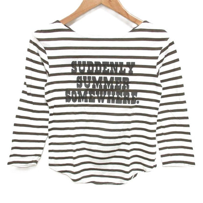 マディソンブルー ボート ネック 3/4 スリーブ Tシャツ