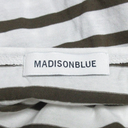 マディソンブルー ボート ネック 3/4 スリーブ Tシャツ