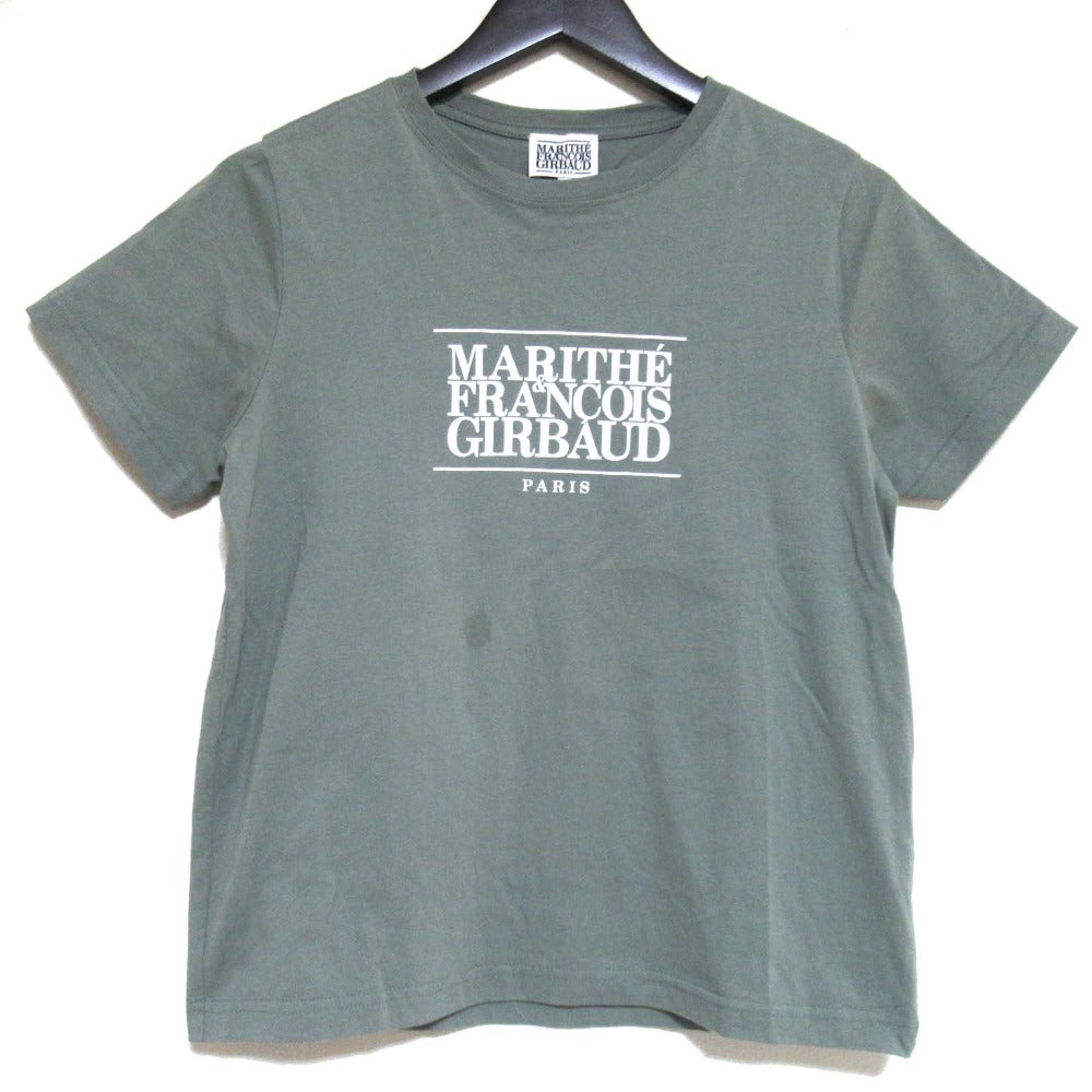 マリテフランソワジルボー ロゴプリント コットンTシャツ