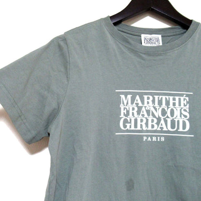 マリテフランソワジルボー ロゴプリント コットンTシャツ
