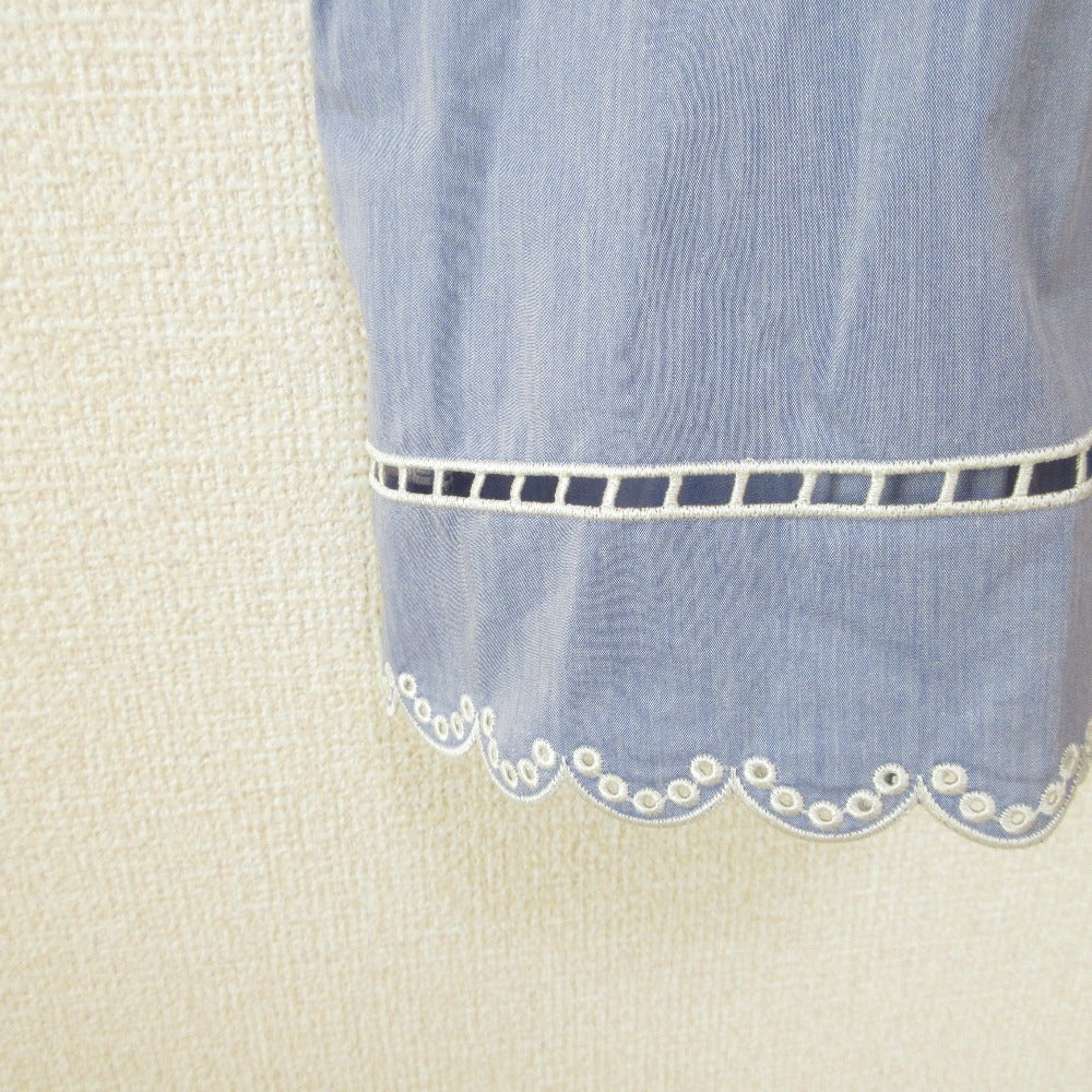 FURFUR リボン刺繍 コットン ミニワンピース